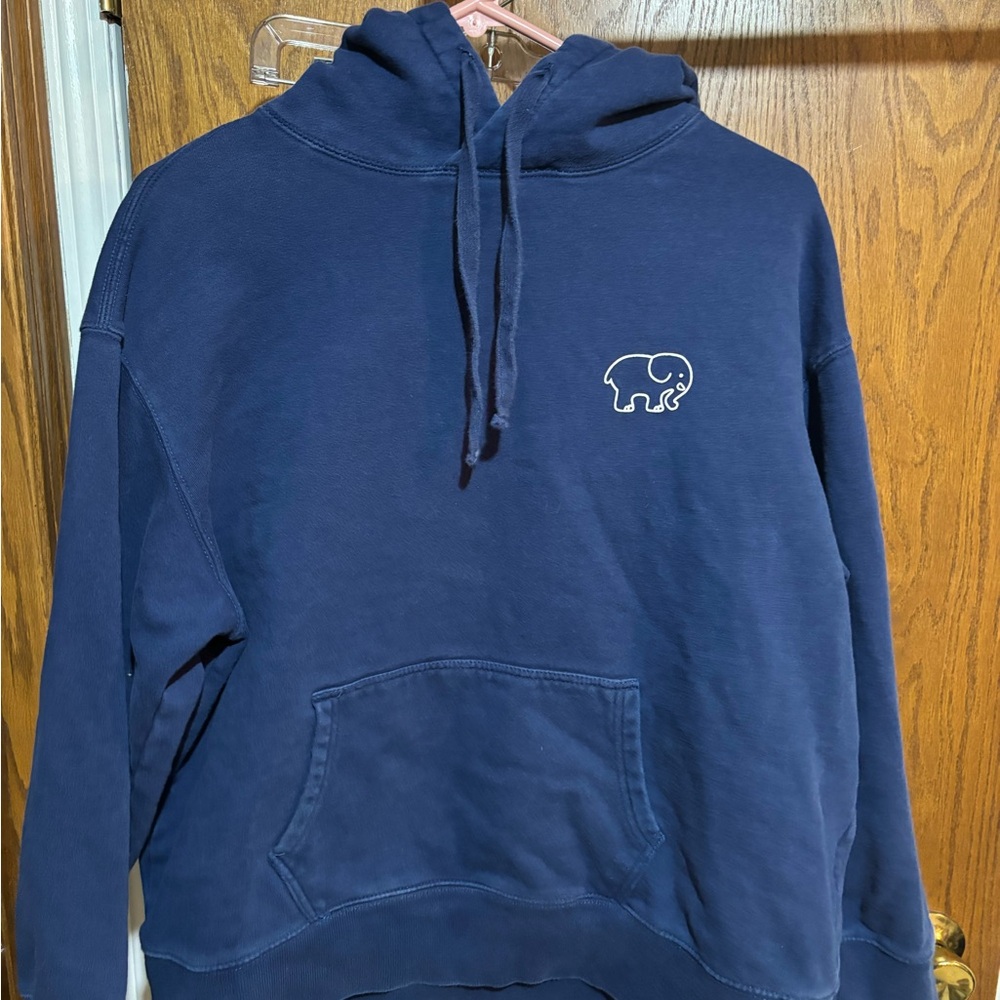 Ivory Ella Blue Sweater with Elephant Logo